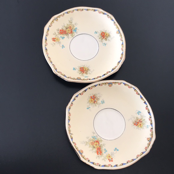 Vintage 1930’s Royal Winton Grimwades Lady Patricia 9737 2 Tea Cups and Saucers - Picture 11 of 16